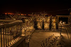 پروژه نورپردازی باغ شخصی 