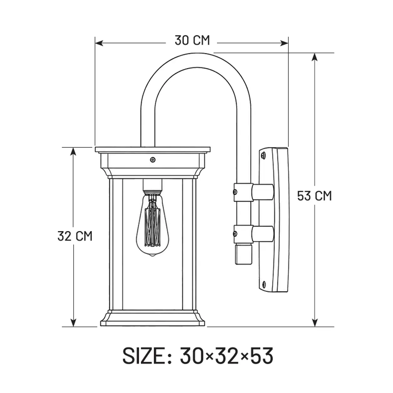Sunlight Wall Light 53 cm