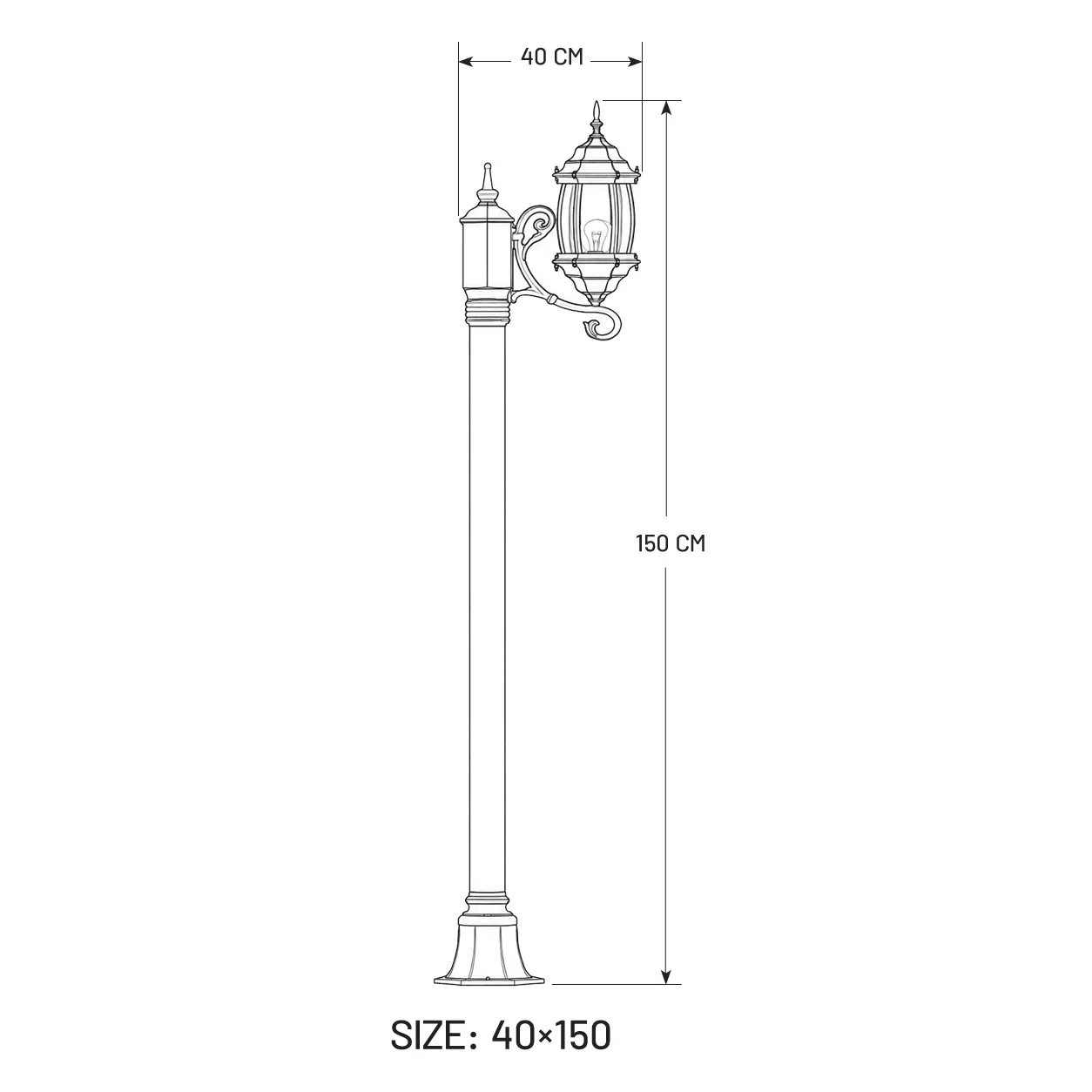Sorena Park Light 150 cm