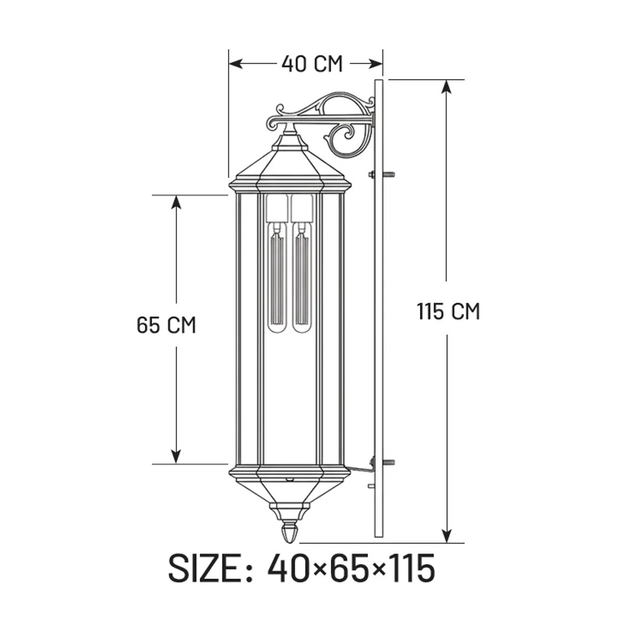 Noora Wall Light 105 cm