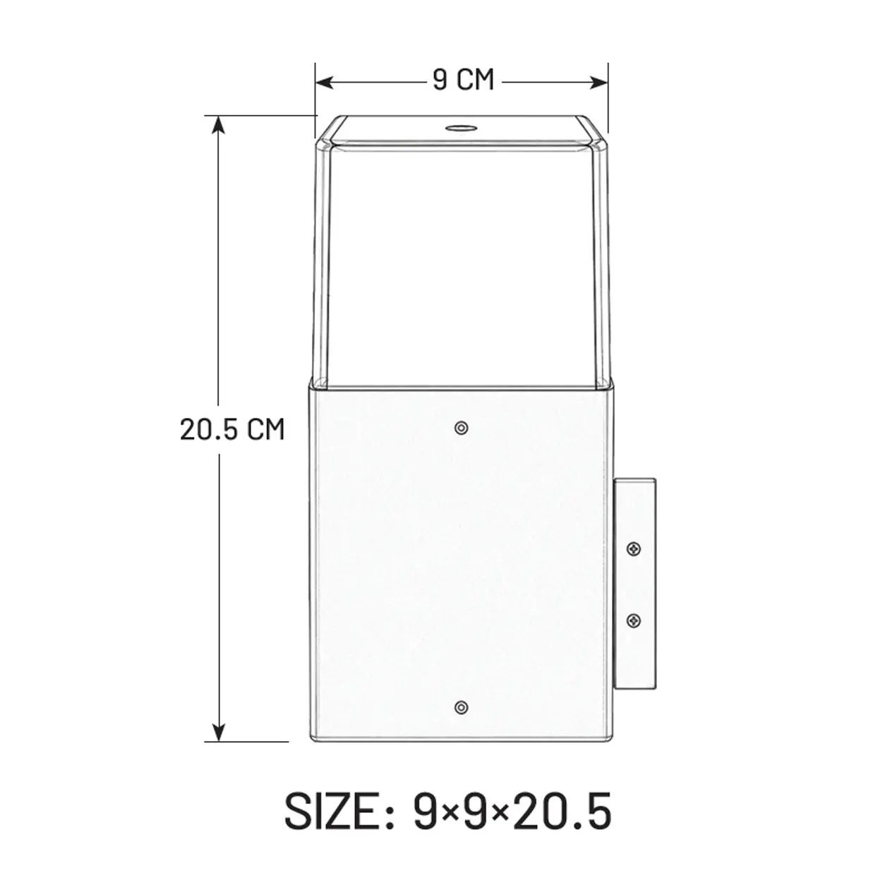 Rayan Wall Light Single Sided 5 cm