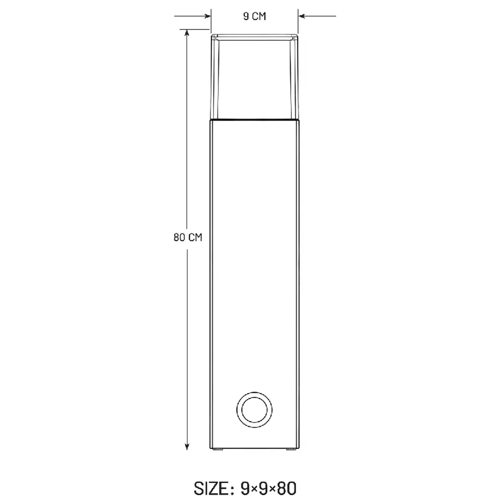 Daylight Bollard Light 80 cm
