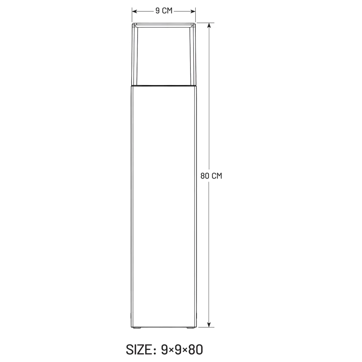 Rayan Bollard Light 80 cm