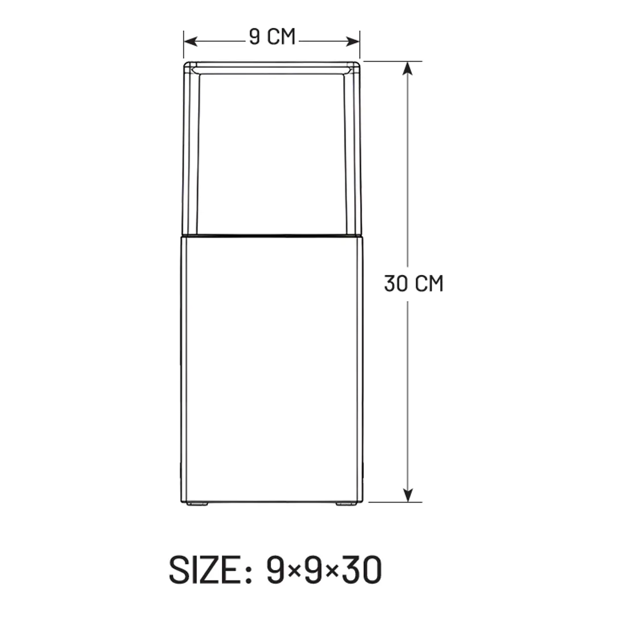 Rayan Bollard Light 30 cm