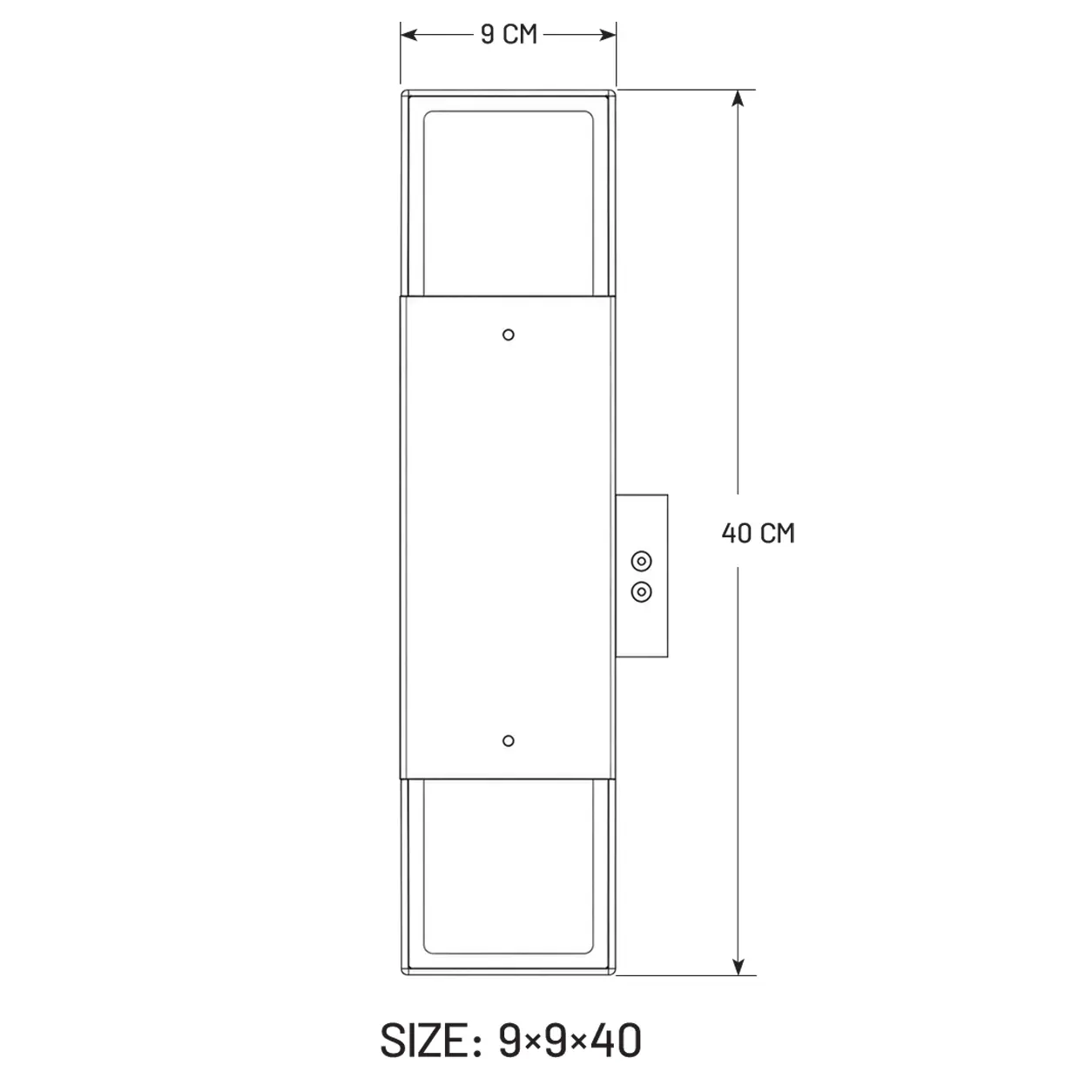 Rayan Wall Light Double Sided 40 cm