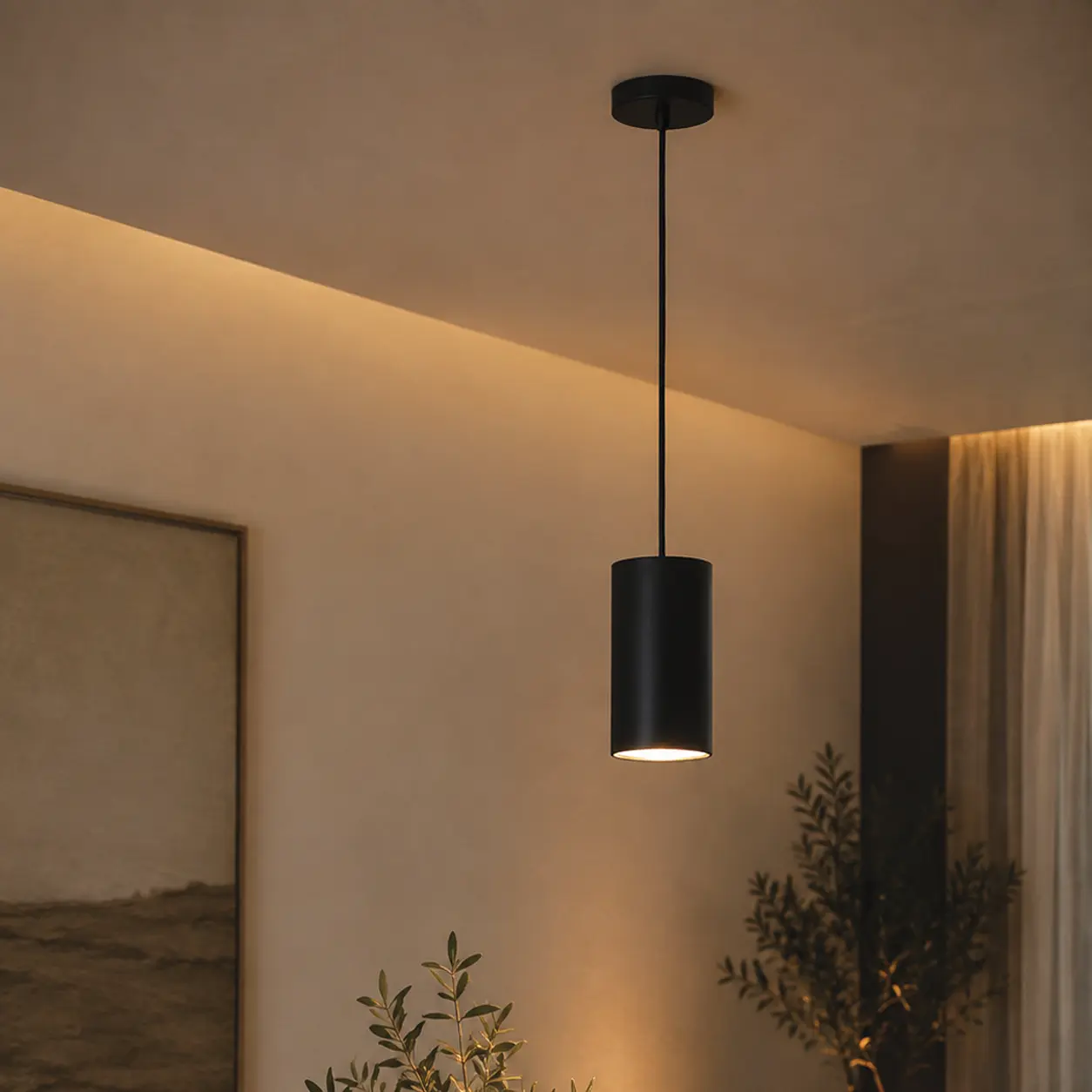 Lumiere Cylindrical Pendant Light 10 cm
